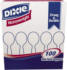 Dixie - Plastic Cutlery, Heavyweight Soup Spoons, 1000 per Carton - White - Caliber Tooling