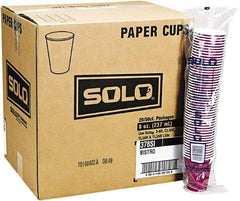 Solo - Bistro Design Hot Drink Cups, Paper, 10 oz, 1000/Carton - Maroon - Caliber Tooling