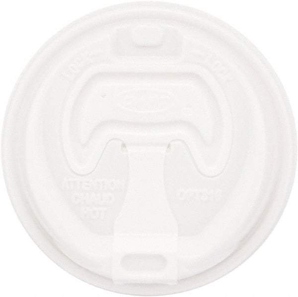 DART - Optima Reclosable Lid, 12-24 oz Foam Cups, 100/Bag, 10 Bags/Carton - White - Caliber Tooling