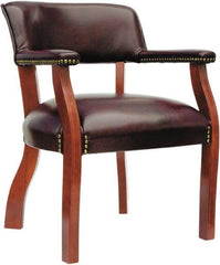 ALERA - Burgundy Vinyl Guest Chair - 24" Wide x 29-1/2" High - Caliber Tooling