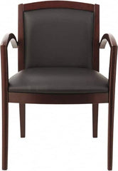 ALERA - Black Leather Guest Chair - 22-7/8" Wide x 32-7/8" High - Caliber Tooling