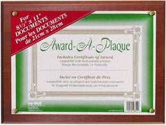 Nudell - Mahogany Document Holders-Certificate/Document - 11" High x 8-1/2" Wide - Caliber Tooling