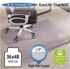 ES Robbins - 48" Long x 36" Wide, Chair Mat - Rectangular, Crystal Edge Style - Caliber Tooling