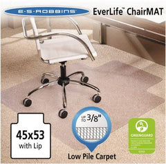 ES Robbins - 53" Long x 45" Wide, Chair Mat - Rectangular, Crystal Edge Style - Caliber Tooling