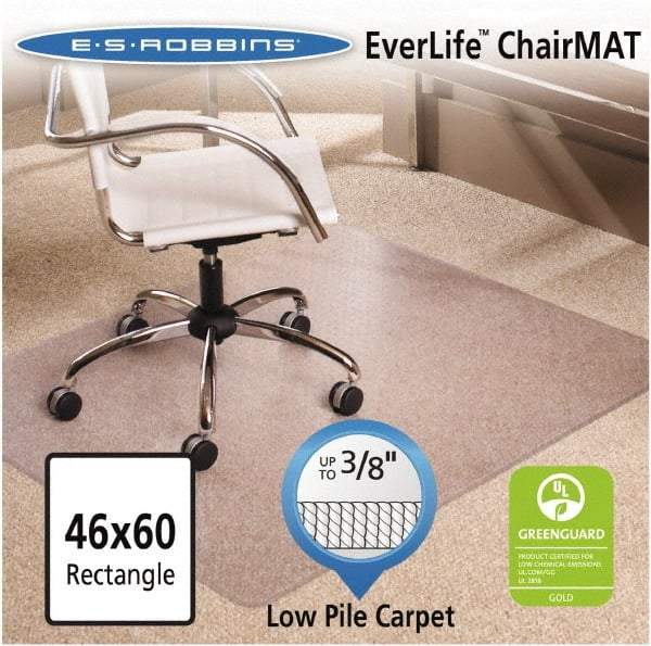 ES Robbins - 60" Long x 46" Wide, Chair Mat - Rectangular, Crystal Edge Style - Caliber Tooling