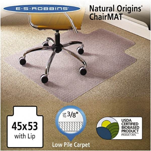 ES Robbins - 53" Long x 45" Wide, Chair Mat - Rectangular, Straight Edge Style - Caliber Tooling