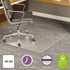 Deflect-o - 60" Long x 46" Wide, Chair Mat - Rectangular, Beveled Edge Style - Caliber Tooling