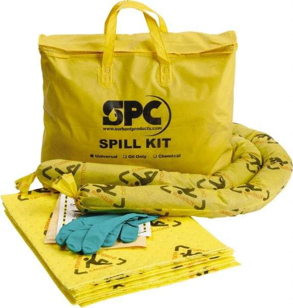 Brady SPC Sorbents - 5 Gal Capacity Chemical Spill Kit - 5 Gal Nylon Bag - Caliber Tooling