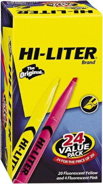 HiLiter - Yellow, Pink Highlighter - Chisel Tip, AP Nontoxic Ink - Caliber Tooling