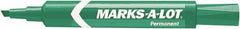 Marks-A-Lot - Green Permanent Marker - Chisel Tip, AP Nontoxic Ink - Caliber Tooling