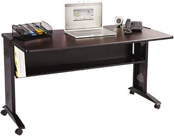 Safco - 200 Lb Capacity Mobile Computer Stand - 53-1/2" Wide x 28" Deep x 30" High, Melamine - Caliber Tooling