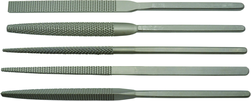 8-1/2" Ergo Grip File, Rasp, 5-piece Set - Caliber Tooling