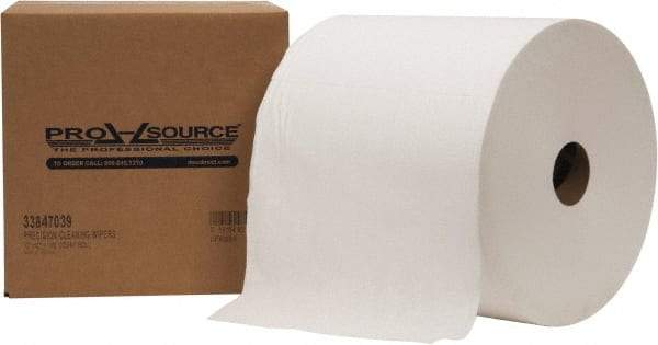 PRO-SOURCE - Dry Shop Towel/Industrial Wipes - Jumbo Roll, 12" x 12" Sheet Size, White - Caliber Tooling