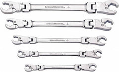 Armstrong - 5 Piece, 1/4 to 7/8" Flare Nut Wrench Set - Caliber Tooling