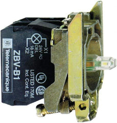 Schneider Electric - 24 V Blue Lens LED Indicating Light - Screw Clamp Connector, Vibration Resistant - Caliber Tooling