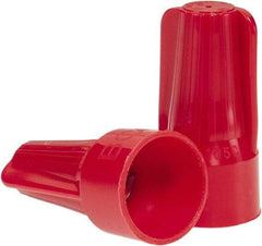 Ideal - 2, 18 to 5, 12 AWG, 600 Volt, Flame Retardant, Standard Twist on Wire Connector - Red, 221°F - Caliber Tooling