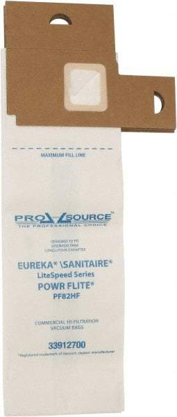 PRO-SOURCE - Meltblown Polypropylene & Paper Vacuum Bag - For Eureka LiteSpeed Models 5700-5739 & 5800-5839 & Powr-Flite PF82HF Uprights - Caliber Tooling