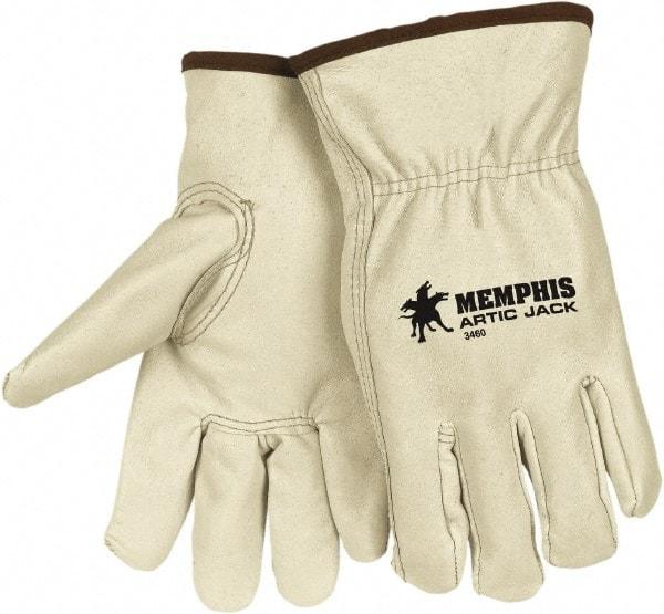 MCR Safety - Size S Cold Protection Work Gloves - For General Purpose, Uncoated, Beige, Paired - Caliber Tooling