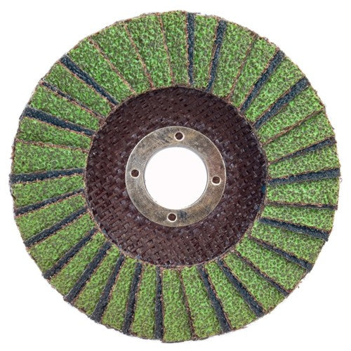 5″ × 1/4″ × 7/8″ Neon R766 Flap Disc Type 27 Flat 36 Grit - Caliber Tooling