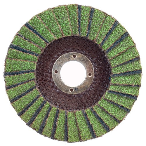 5″ × 1/4″ × 7/8″ Neon R766 Flap Disc Type 27 Flat 40 Grit - Caliber Tooling