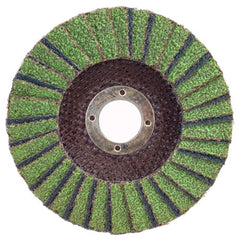 5″ × 1/4″ × 7/8″ Neon R766 Flap Disc Type 27 Flat 60 Grit - Caliber Tooling