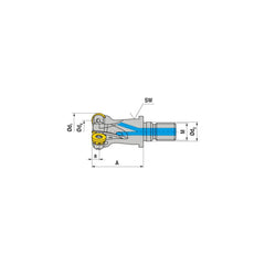 Indexable Copy End Mills; Maximum Depth Of Cut: 2.50 mm; Shank Type: Modular; Toolholder Style: G251; Shank Diameter (Inch): 8.5000; Shank Diameter (mm): 8.5000; Maximum Ramping Angle: 8  ™; Compatible Insert Style: RDHX; Compatible Insert Size Code: RDHX