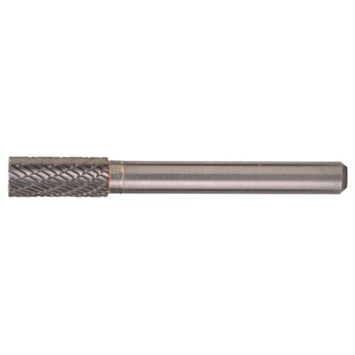 SA-1 Double Cut Solid Carbide Bur-Cylindrical without End Cut - Exact Industrial Supply