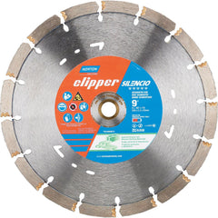 Wet & Dry Cut Saw Blade: 2.2″ Kerf Width, 16 Teeth High Speed Steel Teeth, Use on Concrete, Masonry & Ceramic Tile, Standard Arbor