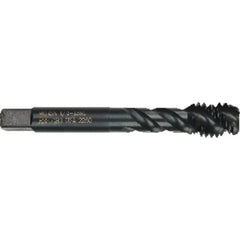 ‎#10 - 32 NF 3-Flute, H2 Semi-Bottoming Series/List # 2091 Spiral Flute Tap - Caliber Tooling