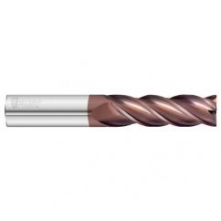 16mm Dia. x 125mm Overall Length 4-Flute 3mm C/R Solid Carbide SE End Mill-Round Shank-Center Cut-FC20 - Caliber Tooling