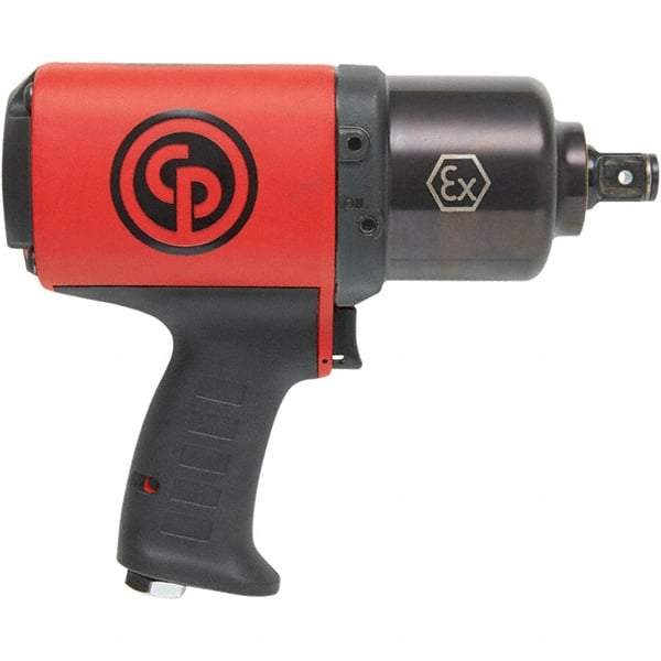 Chicago Pneumatic - 3/4" Drive, 5,100 RPM, 1,290 Ft/Lb Torque Impact Wrench - Pistol Grip Handle, 38 CFM, 90 psi, 3/8" NPT Inlet - Caliber Tooling