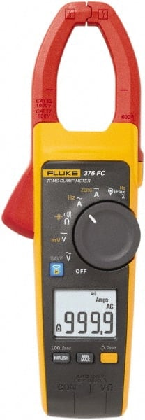 Fluke - 376 FC, CAT IV, CAT III, Digital True RMS Clamp Meter with 1.3386" Clamp On Jaws - Caliber Tooling