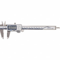 Mitutoyo - 0 to 6" Range 0.01mm Resolution, Electronic Caliper - Steel with 40mm Carbide-Tipped Jaws, 0.001" Accuracy - Caliber Tooling