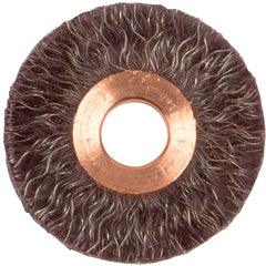 2″ Polyflex Encapsulated Small Diameter Crimped Wire Wheel, .014″ Steel Fill, 1/2″ Arbor Hole - Caliber Tooling