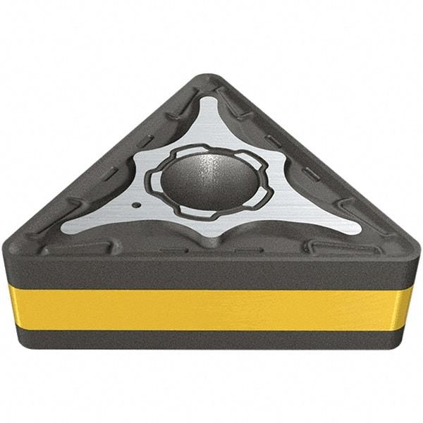 Iscar - TNMG333 M3P Grade IC807 Carbide Turning Insert - TiAlN/TiN Finish, 60° Triangle, 9.52mm Inscr Circle, 4.76mm Thick, 1.2mm Corner Radius - Caliber Tooling