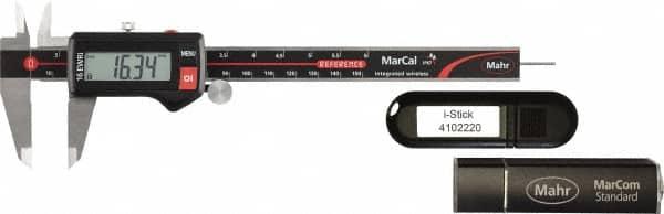 Mahr Federal - 0 to 150mm Range, 0.01mm Resolution, IP67 Electronic Caliper - Stainless Steel with 40mm Jaws, SPC Output - Caliber Tooling