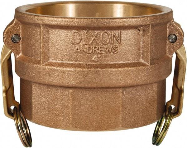 Dixon Valve & Coupling - 2" Brass Cam & Groove Suction & Discharge Hose Female Coupler Female NPT Thread - Part D, 2" Thread, 250 Max psi - Caliber Tooling