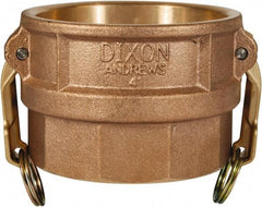 Dixon Valve & Coupling - 2-1/2" Brass Cam & Groove Suction & Discharge Hose Female Coupler Female NPT Thread - Part D, 2-1/2" Thread, 150 Max psi - Caliber Tooling