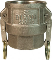 Dixon Valve & Coupling - 4" Ductile Iron Cam & Groove Suction & Discharge Hose Female Coupler Female NPT Thread - Part D, 4" Thread, 100 Max psi - Caliber Tooling