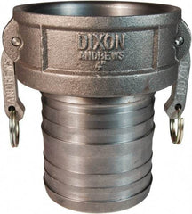 Dixon Valve & Coupling - 4" Ductile Iron Cam & Groove Suction & Discharge Hose Female Coupler Hose Shank - Part C, 100 Max psi - Caliber Tooling