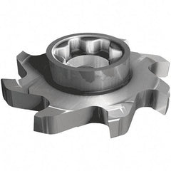 Iscar - SD D Grade IC908 Carbide T-Slot Milling Tip Insert - TiAlN Finish, 0.472" Cutting Diam - Caliber Tooling