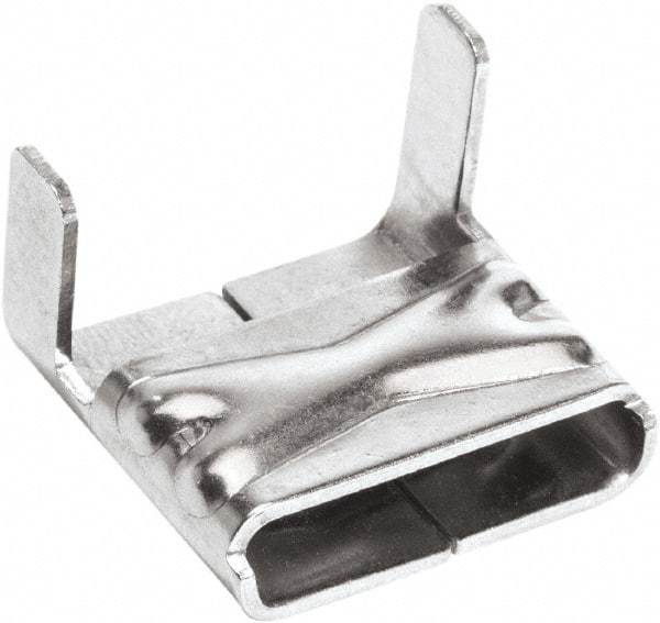 IDEAL TRIDON - Stainless Steel Banding Strap Buckle - 3/4" Wide x 0.02" Thick - Caliber Tooling