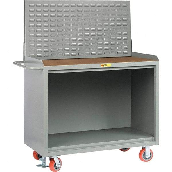 Little Giant - 3,600 Lb Capacity Mobile Service Bench - 53" Wide x 24" Deep x 43" High, Steel, Gray - Caliber Tooling