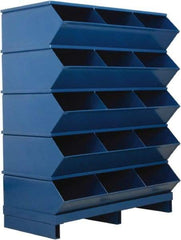 Stackbin - 5 Bin, Shelving Unit with Openings & Base - 37" Wide x 46-7/8" High - Caliber Tooling