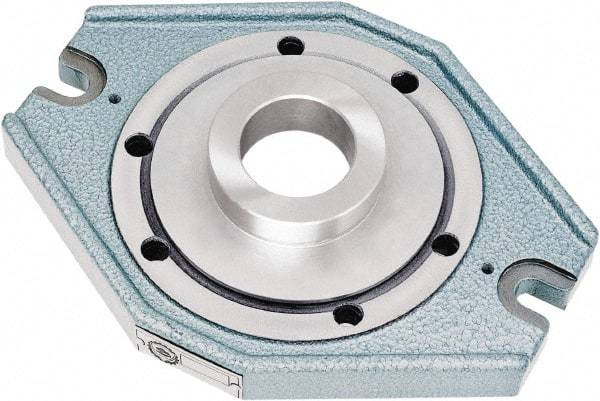 Bison - Adapter Back Plate for 6" Diam Self Centering Lathe Chucks - Plain Back Mount - Caliber Tooling