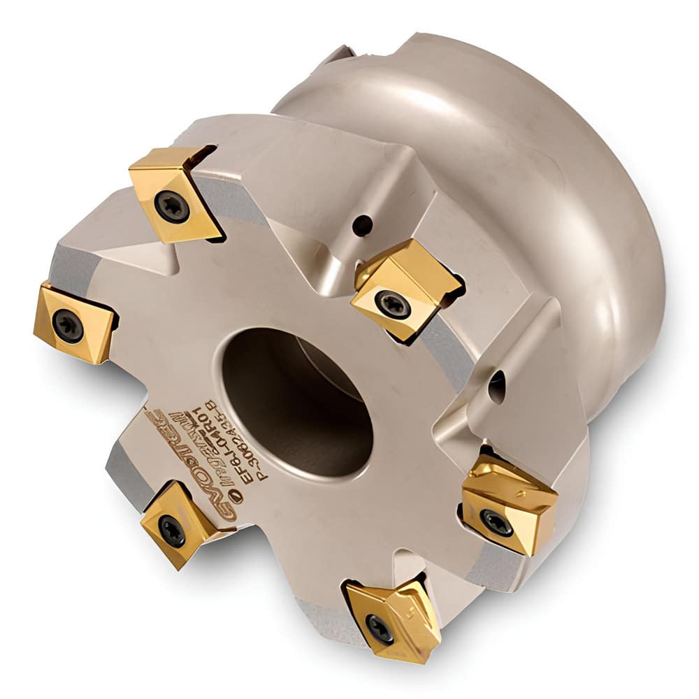 Indexable High-Feed Face Mills; Minimum Cutting Diameter: 2.2430 in; Maximum Cutting Diameter: 3.0000 in; Maximum Depth Of Cut: 0.0400 in; Arbor Hole Diameter (mm): 1.00; Compatible Insert Size Code: 324; Maximum Ramping Angle: 0  ™; Series: EF6J; Cutter