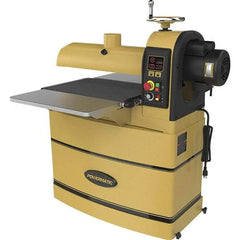 Powermatic - 5" Diam x 22" Long, Single Phase Floor Drum Sanding Machine - 4" Sanding Depth, 2-3/8 to 4" Thick x 44" Wide Workpiece - Caliber Tooling