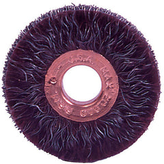 1-1/4″ Polyflex Encapsulated Small Diameter Crimped Wire Wheel, .008″ Steel Fill, 3/8″ Arbor Hole - Caliber Tooling