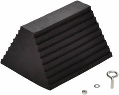 Vestil - 9-1/4" Wide x 6" High x 8" Deep, Rubber Wheel Chock - Caliber Tooling