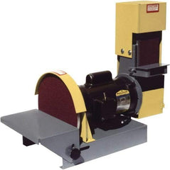 Kalamazoo - 36" Long x 4" Wide Belt, 10" Diam, Combination Sanding Machine - 1/2 hp, Single Phase - Caliber Tooling